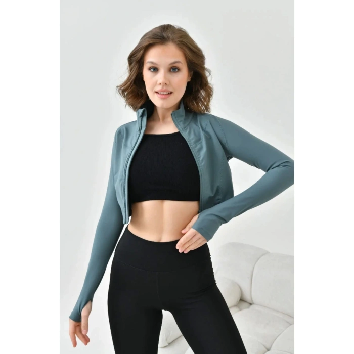 Kadın Crop Spor Ceket