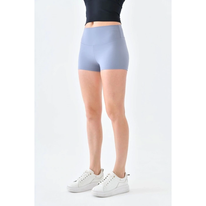 Kadın Kısa Tayt Biker Şort Yüksek Bel Toparlayıcı Biker Şort Kısa Spor Tayt