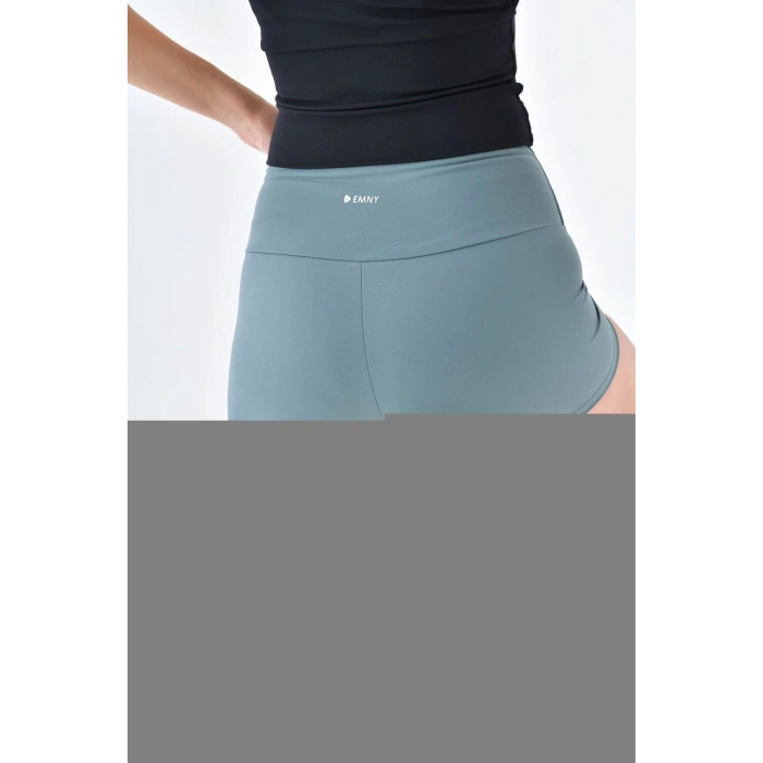 Kadın Kısa Tayt Biker Şort Yüksek Bel Toparlayıcı Biker Şort Kısa Spor Tayt