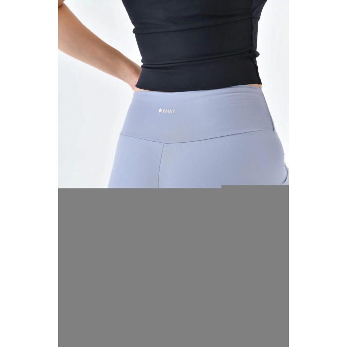 Kadın Kısa Tayt Biker Şort Yüksek Bel Toparlayıcı Biker Şort Kısa Spor Tayt