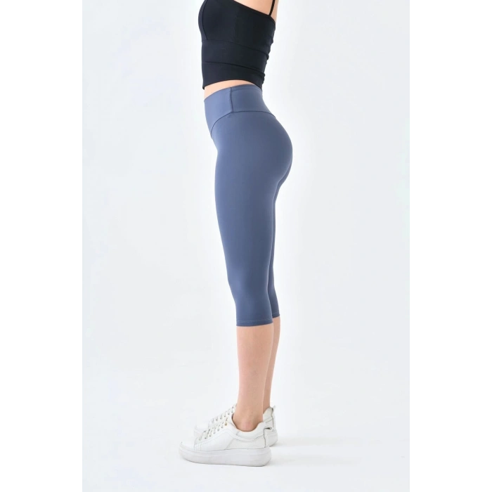 Yüksek Bel Toparlayıcı Diz Altı Kapri Tayt Capri