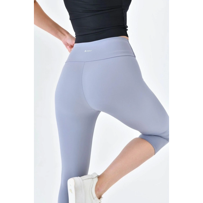 Yüksek Bel Toparlayıcı Diz Altı Kapri Tayt Capri