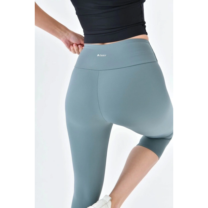 Yüksek Bel Toparlayıcı Diz Altı Kapri Tayt Capri