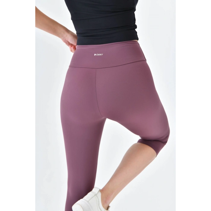 Yüksek Bel Toparlayıcı Diz Altı Kapri Tayt Capri