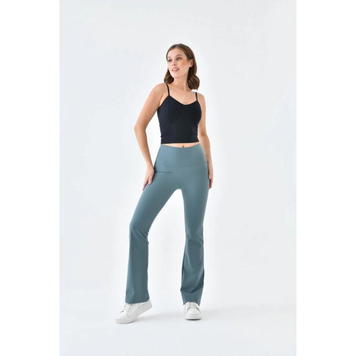 Yüksel Bel Toparlayıcı İspanyol Paça Tayt