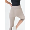 Yüksek Bel Toparlayıcı Diz Altı Kapri Tayt Capri
