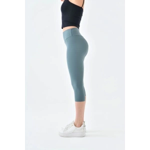 Yüksek Bel Toparlayıcı Diz Altı Kapri Tayt Capri