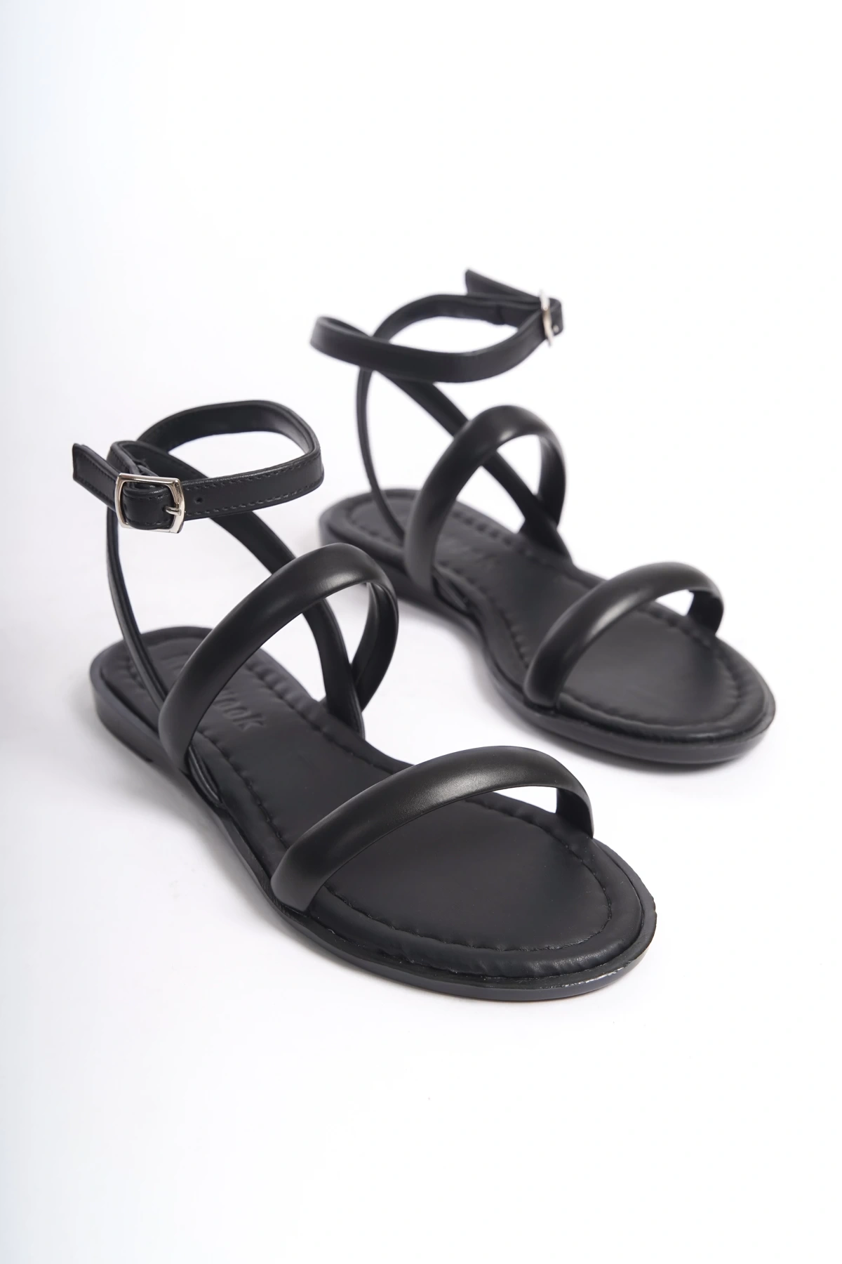 Kadın Biyeli Yeni Sezon Günlük Sandalet  Siyah