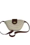 Solana Hasır Clutch Çanta Beyaz