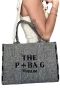The P+Bag El ve Omuz Büyük Çanta Açık Gri