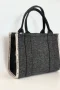 The P+Bag El ve Omuz Büyük Çanta Koyu Gri