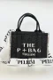 The P+Bag El ve Omuz Büyük Çanta Koyu Gri