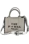 The P+Bag El ve Omuz Büyük Çanta Krem
