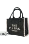 The P+Bag El ve Omuz Küçük Çanta Koyu Gri
