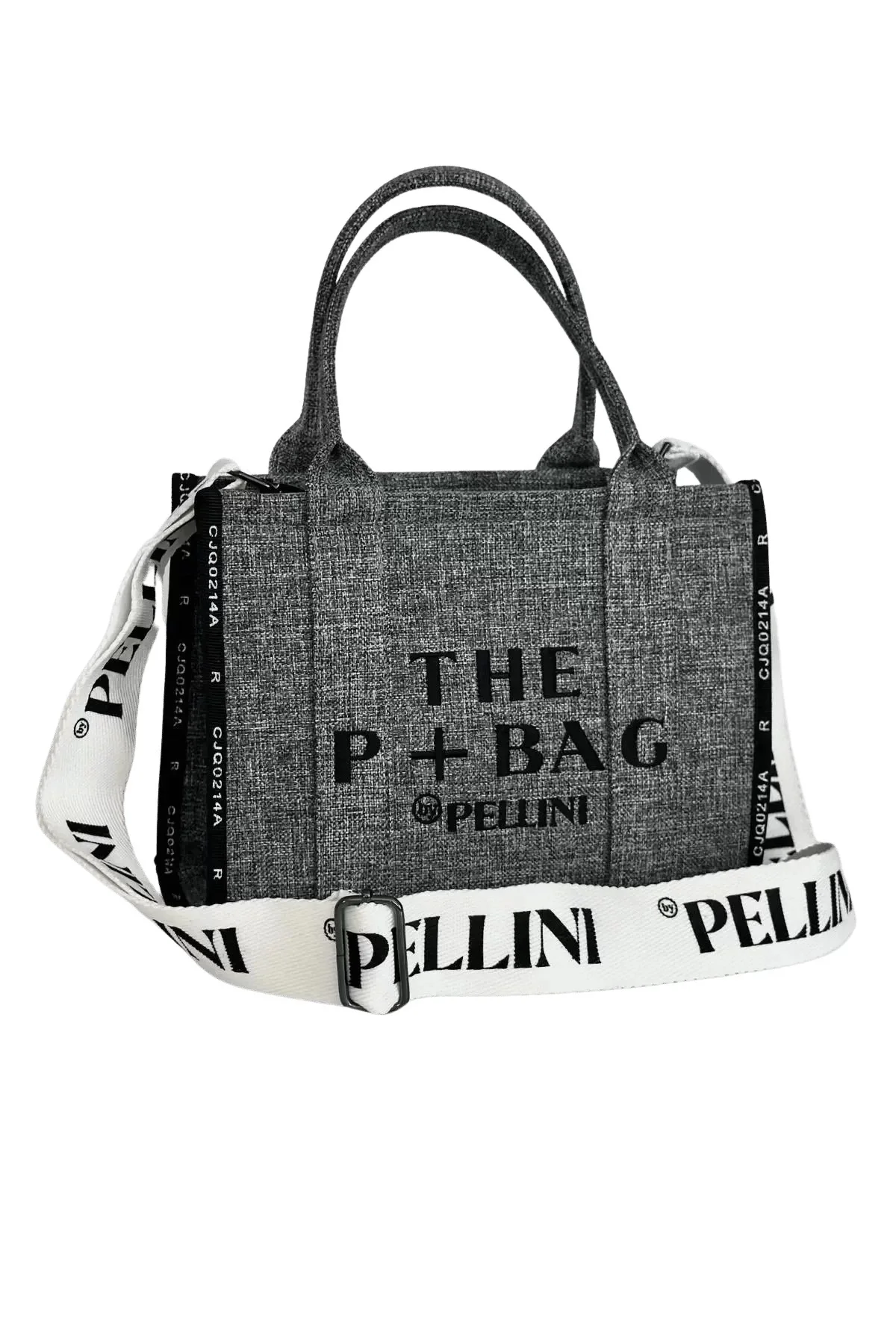 The P+Bag El ve Omuz Büyük Çanta Açık Gri