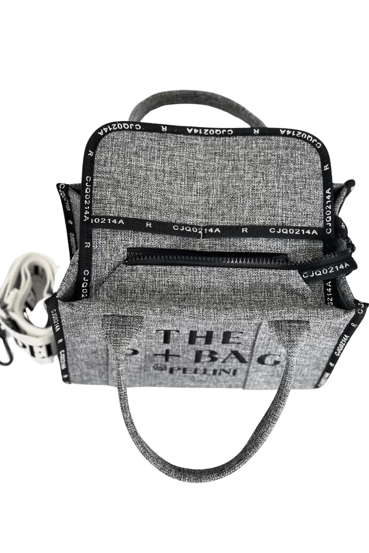 The P+Bag El ve Omuz Büyük Çanta Açık Gri