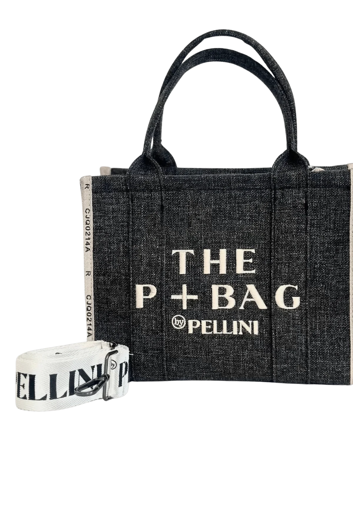 The P+Bag El ve Omuz Küçük Çanta Koyu Gri