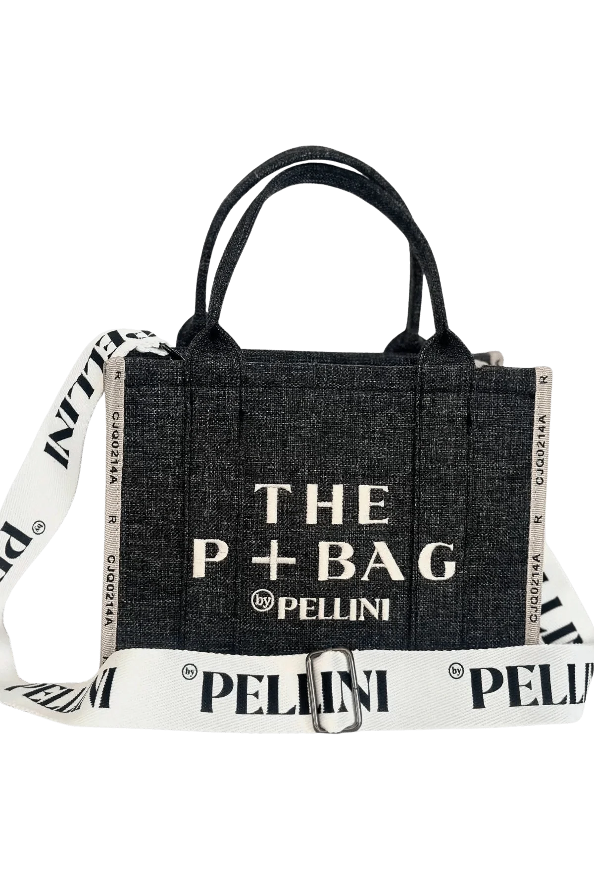 The P+Bag El ve Omuz Küçük Çanta Koyu Gri