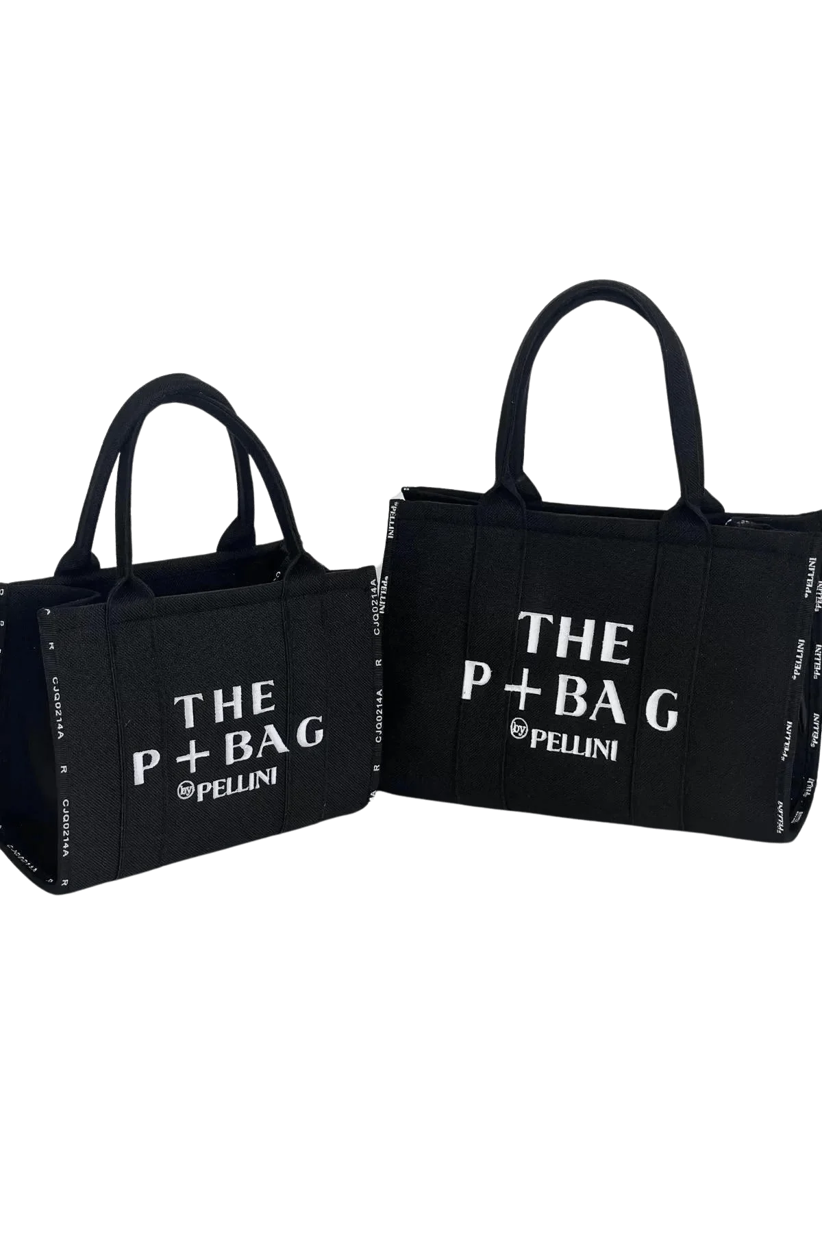 The P Bag El Ve Omuz Küçük Çanta Siyah Çizgili