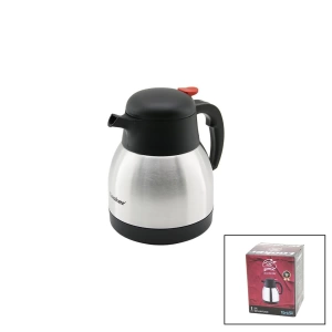 1LT  304 ÇELİK TERMOS INOX SERİSİ 12 SAAT SICAK - 24 SAAT SOĞUK ÇİFT CONTALI KAPAK CKR-2035 (4597)