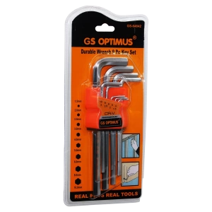 9 PARÇA  KROM UZUN - DÜZ ALYAN 180MM (4597)