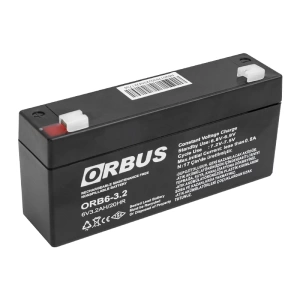 AKÜ 6 VOLT 3.2 AMPER ORBUS ORB6-3.2 ( 135 X 33 X 60 MM ) (4597)