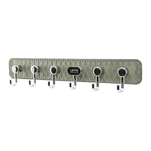 DELUX ASKI MİKA KRİSTAL PLASTİK TABANLI  6 KOLLU= TAK ÇIKAR  YAPIŞKANLI MONTAJ 6X42CM (4597)