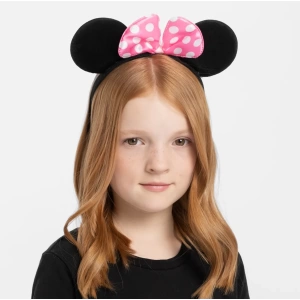 Pembe Fiyonklu Minnie Mouse Tacı Mini Kulak (4597)
