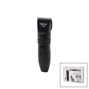 POWERTEC TR-9000  KEDİ - KÖPEK  BAKIM SETİ USB ŞARJLI TRAŞ MAKİNESİ METAL TARAK - MAKAS 0.8-1.1-1.4-1.7-2.0MM AYARLI (4597)