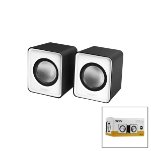 SNOPY SN-66  BEYAZ  USB 2.0 MULTİMEDYA 1+1 HOPARLÖR SPEAKER SET 6W (4597)