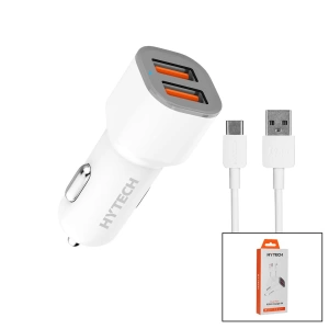TYPE-C - KABLOLU  OTO - ARAÇ ÇAKMAKLIK ŞARJ BAŞLIK SET  15.5W - 1MT KABLO  HY-X46 (4597)