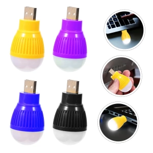 USB BEYAZ GECE LAMBASI MİNİ AMPUL AYDINLATMA (4597)