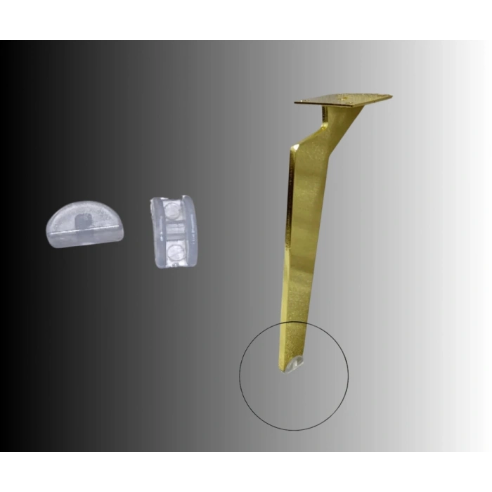 10lu Şeffaf Koltuk Ayak Papucu, Patiği, Parke Koruyucusu