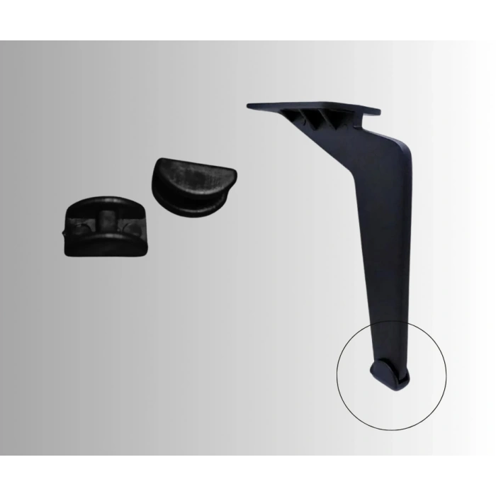 10lu Siyah Koltuk Ayak Papucu, Patiği, Parke Koruyucusu