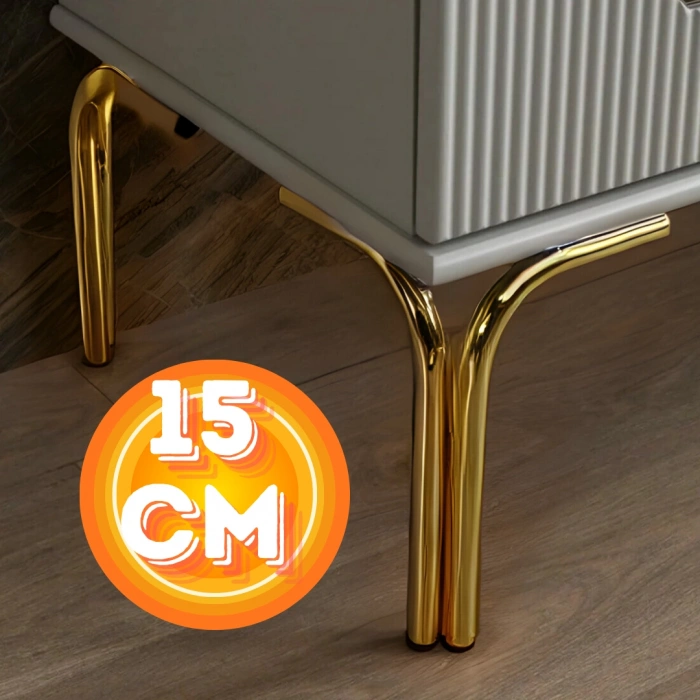 15 CM METAL MAGNOLİA KOLTUK AYAĞI MOBİLYA AYAĞI ÜNİTE AYAĞI KONSOL AYAĞI PUF BERJER AYAĞI