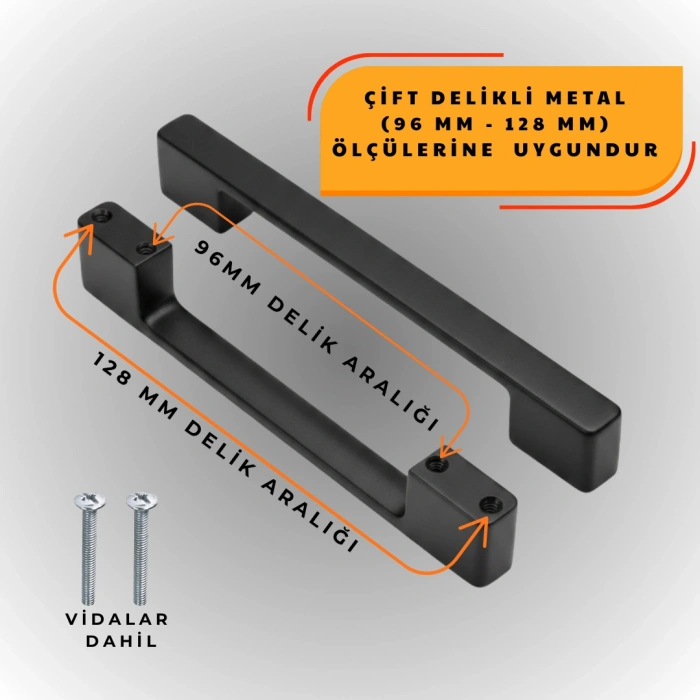 Köprü Kulp Dolap Çekmece Kulbu Metal Kulp 128 MM ( 10 ADET )