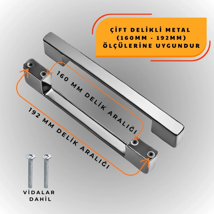 Köprü Kulp Dolap Çekmece Kulbu Metal Kulp 160 MM