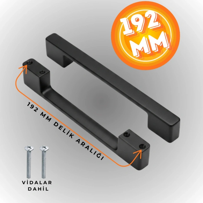 Köprü Kulp Dolap Çekmece Kulbu Metal Kulp 192 MM
