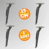 15 CM METAL TABANCA AYAK KOLTUK AYAĞI MOBİLYA AYAĞI ÜNİTE AYAĞI KONSOL AYAĞI PUF BERJER AYAĞI ( 4 ADET )