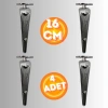 16 CM METAL KLAS KOLTUK AYAĞI MOBİLYA AYAĞI ÜNİTE AYAĞI KONSOL AYAĞI PUF BERJER AYAĞI (4 ADET)