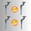 17 CM METAL ZİRVE AYAK KOLTUK AYAĞI MOBİLYA AYAĞI ÜNİTE AYAĞI KONSOL AYAĞI PUF BERJER AYAĞI ( 4 ADET )