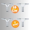 18 CM METAL MAGNOLİA KOLTUK AYAĞI MOBİLYA AYAĞI ÜNİTE AYAĞI KONSOL AYAĞI PUF BERJER AYAĞI (4 ADET)