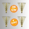 20 CM METAL 3 TELLİ KOLTUK AYAĞI MOBİLYA AYAĞI ÜNİTE AYAĞI KONSOL AYAĞI PUF BERJER AYAĞI (4 ADET)