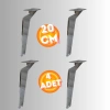20 CM METAL TABANCA AYAK KOLTUK AYAĞI MOBİLYA AYAĞI ÜNİTE AYAĞI KONSOL AYAĞI PUF BERJER AYAĞI ( 4 ADET )