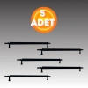 Klipso Mat Siyah 160 MM Metal Lüks Çekmece Dolap Mobilya Kulpları ( 5 ADET )