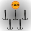 Uzun Noktalı Metal Askı Şık Portmanto Askılık Dolap Mobilya Askısı (vidalar Dahil)(5 ADET)