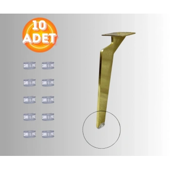 10lu Şeffaf Koltuk Ayak Papucu, Patiği, Parke Koruyucusu