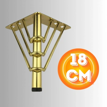 18 CM METAL 3 TELLİ KOLTUK AYAĞI MOBİLYA AYAĞI ÜNİTE AYAĞI KONSOL AYAĞI PUF BERJER AYAĞI