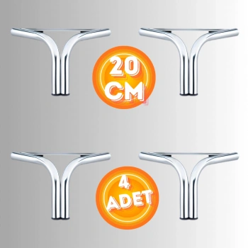 20 CM METAL MAGNOLİA KOLTUK AYAĞI MOBİLYA AYAĞI ÜNİTE AYAĞI KONSOL AYAĞI PUF BERJER AYAĞI (4 ADET)