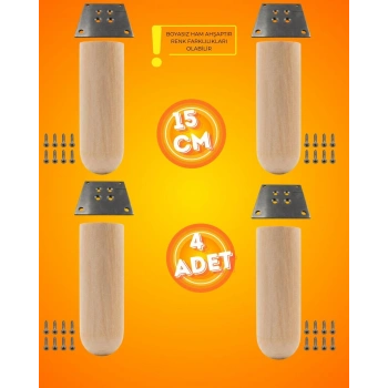 Ahşap Bohem Ayak 15 cm ( 4 ADET )